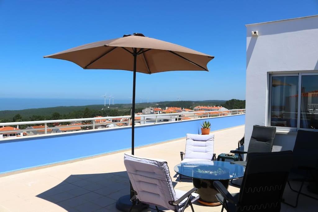 Sitio Penthouse - Big Terrace With Sea View & Bbq Villa Nazaré Eksteriør bilde