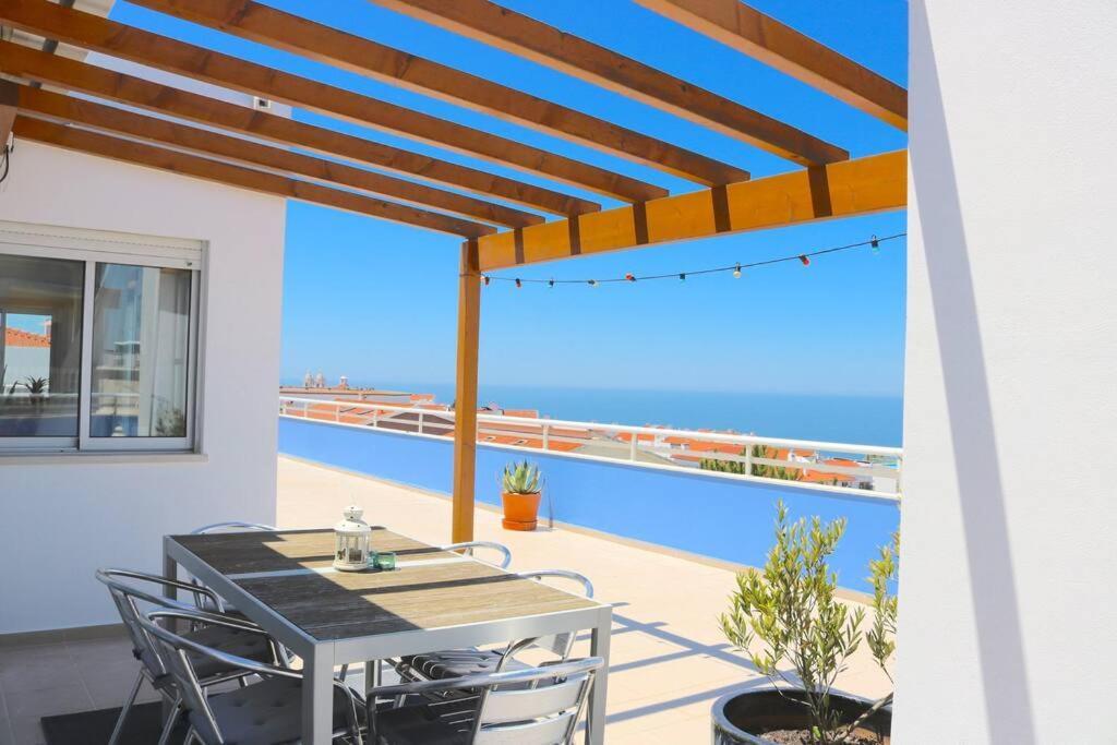 Sitio Penthouse - Big Terrace With Sea View & Bbq Villa Nazaré Eksteriør bilde