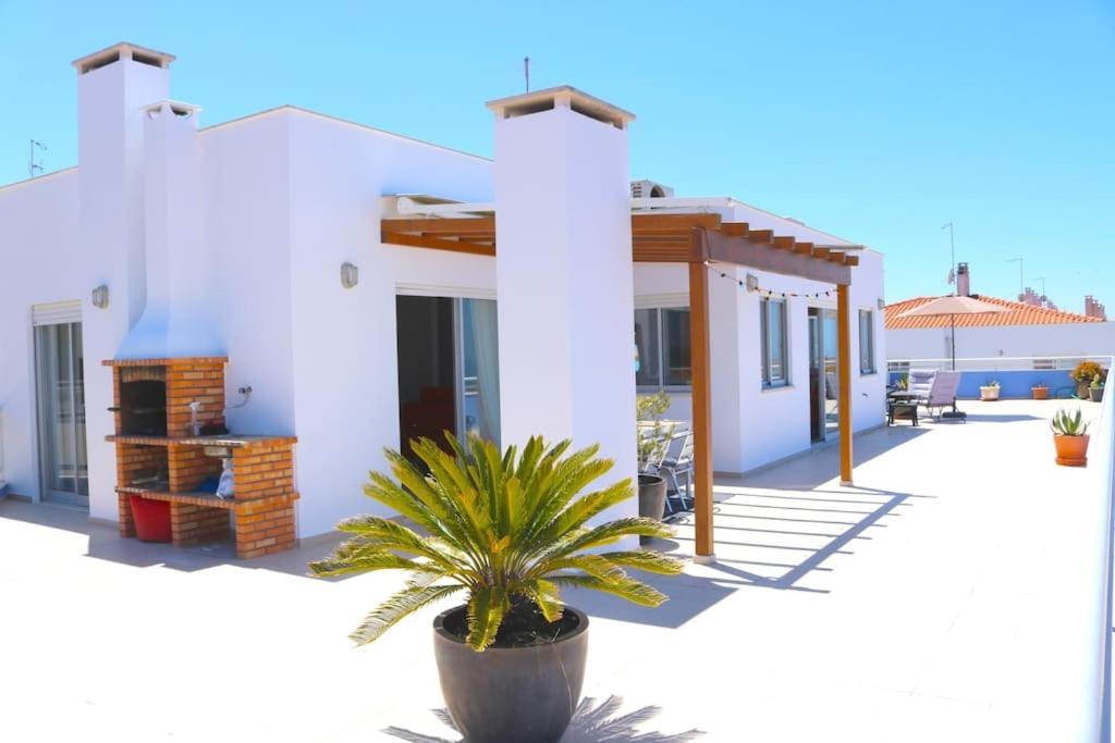 Sitio Penthouse - Big Terrace With Sea View & Bbq Villa Nazaré Eksteriør bilde