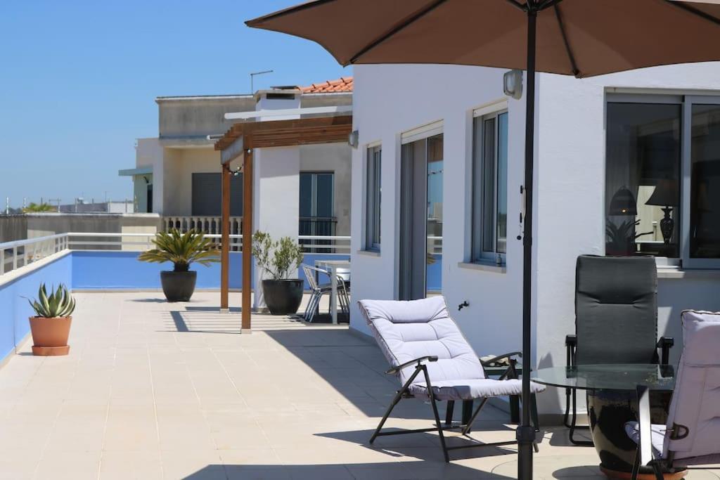 Sitio Penthouse - Big Terrace With Sea View & Bbq Villa Nazaré Eksteriør bilde