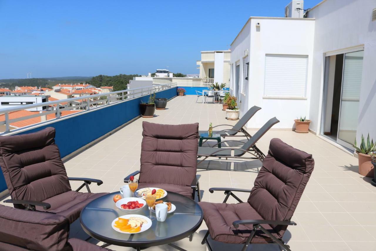 Sitio Penthouse - Big Terrace With Sea View & Bbq Villa Nazaré Eksteriør bilde